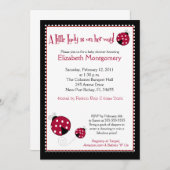 Polkadot Ladybug Baby shower 5x7 Kaart (Voorkant / Achterkant)