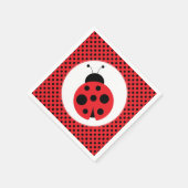 Polkadot Ladybug Party Napkins Servetten (Hoek)