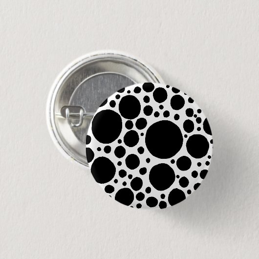 Polkadot Madness Ronde Button 3,2 Cm (Voorkant /achterkant)