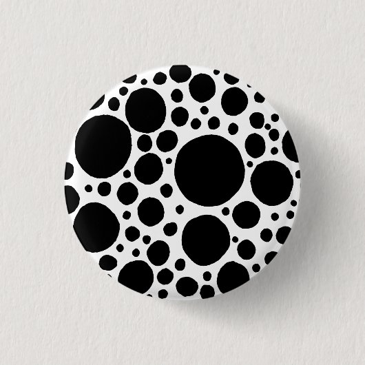 Polkadot Madness Ronde Button 3,2 Cm (Voorkant)