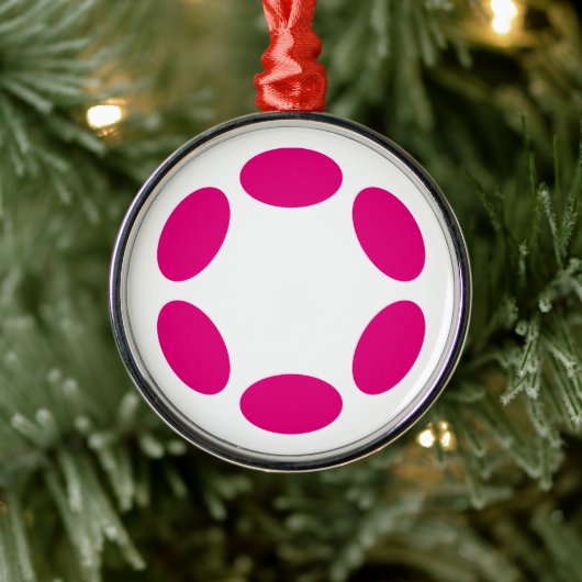 Polkadot Metalen Ornament (Boom)