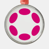 Polkadot Metalen Ornament (Voorkant)