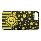 PolkaDot Monogram Case-Mate iPhone Case (Achterkant (Horizontaal))