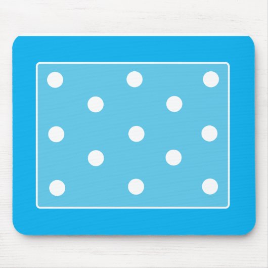 Polkadot Mousepad Sky Blue Muismat (Voorkant)