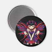 "Polkadot Mushroom Fairy" Magneet (Voorkant / Achterkant)