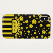 PolkaDot Name Sjabloon Case-Mate iPhone Case (Achterkant (horizontaal))