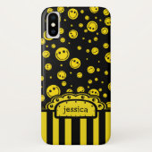 PolkaDot Name Sjabloon Case-Mate iPhone Case (Achterkant)