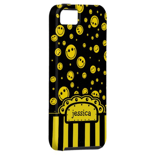 PolkaDot Name Sjabloon Case-Mate iPhone Case (Back/Rechts)