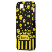 PolkaDot Name Sjabloon Case-Mate iPhone Case (Achterkant Links)
