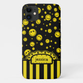 PolkaDot Name Sjabloon Case-Mate iPhone Case (Achterkant)
