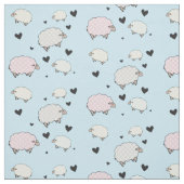 Polkadot Pastel Sheep Stof (Swatch)