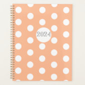 Polkadot Peach Fuzz Planner (Voorkant)