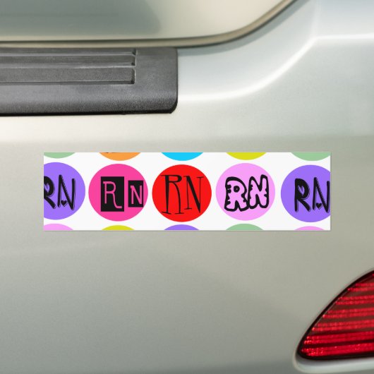 Polkadot RN Bumpersticker (Op auto)