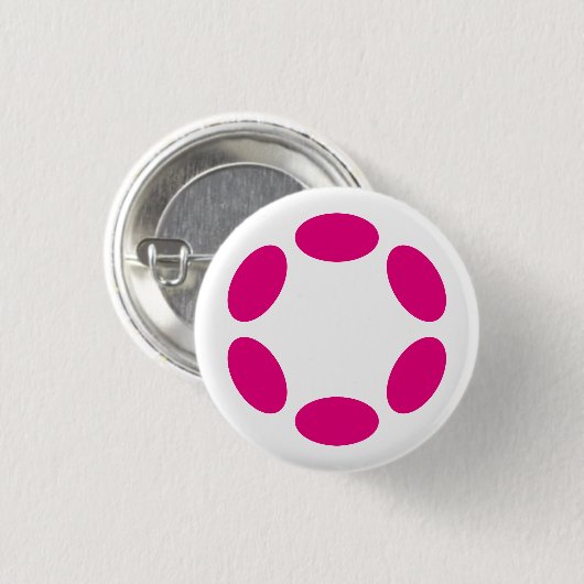 Polkadot Ronde Button 3,2 Cm (Voorkant /achterkant)