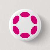 Polkadot Ronde Button 3,2 Cm (Voorkant)