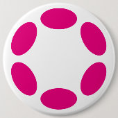 Polkadot Ronde Button 6,0 Cm (Voorkant)