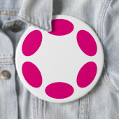 Polkadot Ronde Button 6,0 Cm (In situ)