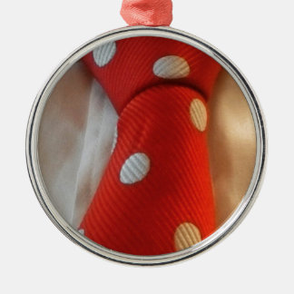 polkadot slipsie metalen ornament