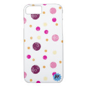 Polkadot violet patroon Case-Mate iPhone case (Achterkant)