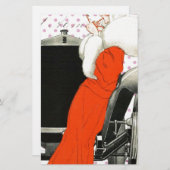 polkadots flapper briefpapier (Voorkant / Achterkant)