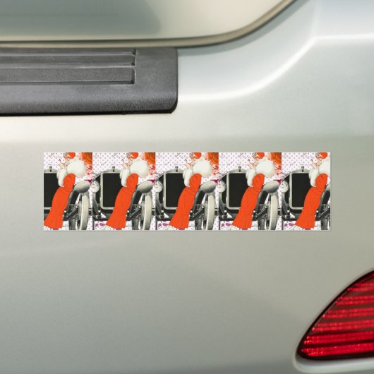 polkadots flapper bumpersticker (Op auto)