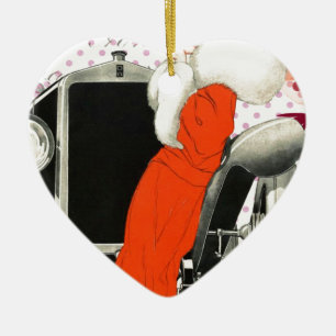 polkadots flapper keramisch ornament