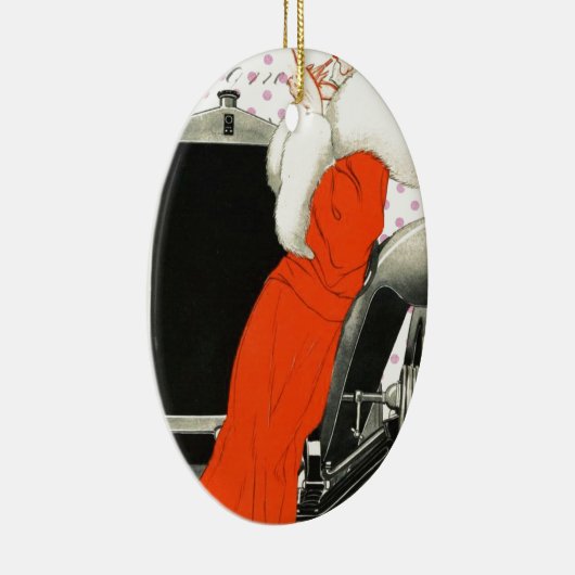 polkadots flapper keramisch ornament (Rechts)