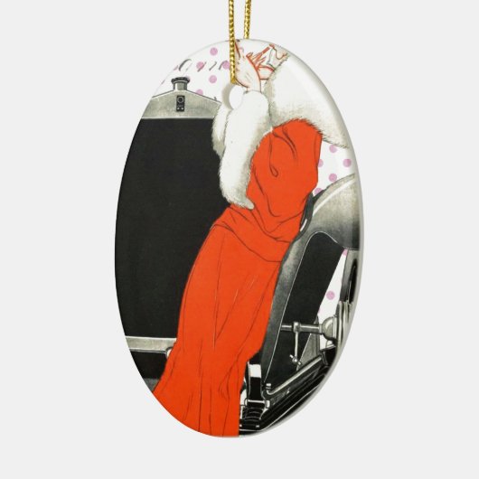 polkadots flapper keramisch ornament (Links)