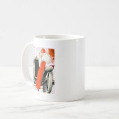 polkadots flapper koffiemok (Voorkant links)