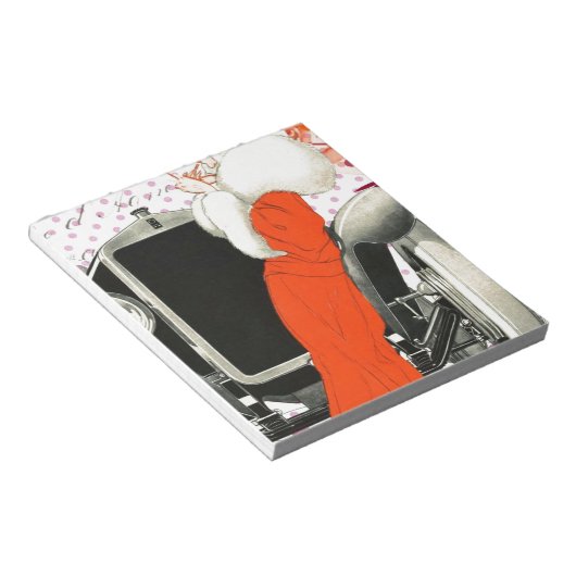 polkadots flapper notitieblok (Schuin)