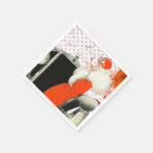 polkadots flapper papieren servet (Hoek)