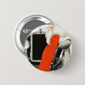polkadots flapper ronde button 5,7 cm (Voorkant /achterkant)