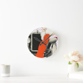 polkadots flapper ronde klok (Huis)