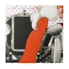 polkadots flapper tegeltje