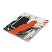 polkadots flapper tegeltje (Zijkant)