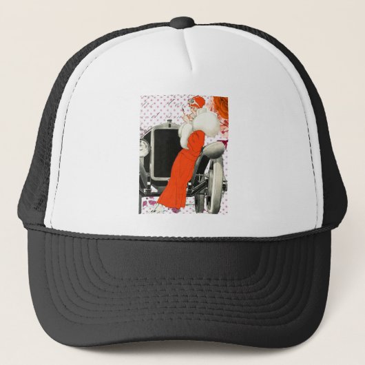 polkadots flapper trucker pet (Voorkant)