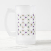 Polkadots (goud/groen/paars) matglas bierpul (Links)