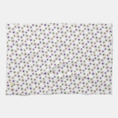 Polkadots (goud/groen/paars) theedoek (Horizontaal)