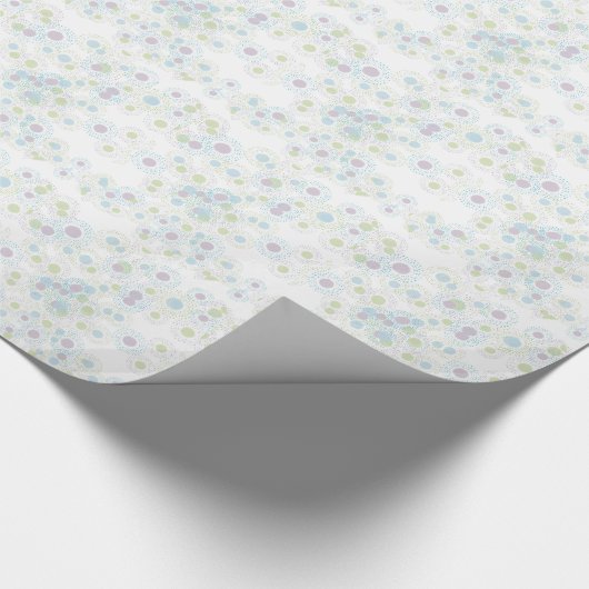 Polkadots in het Baby shower van parelkleurstoffen Cadeaupapier (Hoek)