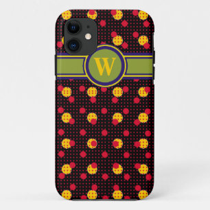 polkadots om initiaal letter toe te voegen iPhone 11 hoesje