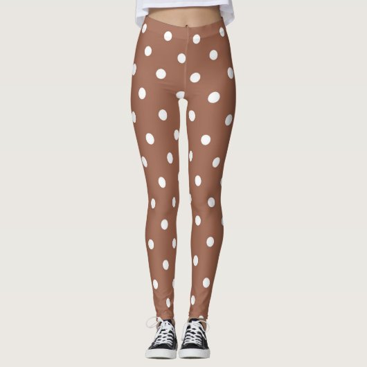 Polkadots Print Leggings (Voorkant)