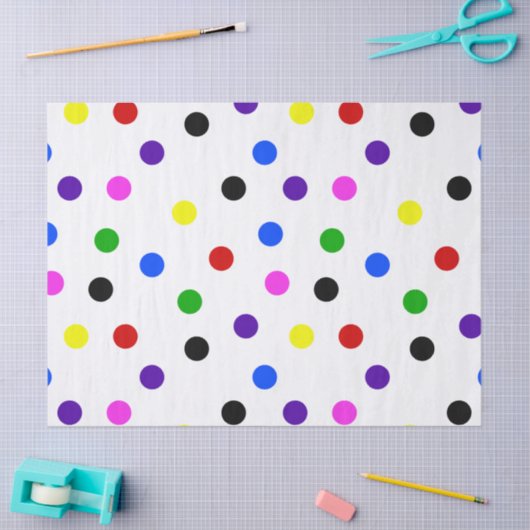 Polkadots Spots & Stippen Patroon Tissuepapier (Craft)