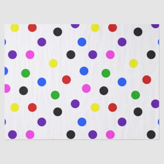Polkadots Spots & Stippen Patroon Tissuepapier (Voorkant)