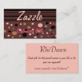 PolkaDots Visitekaartje (Voorkant / Achterkant)