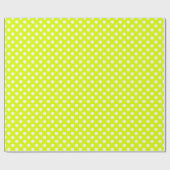 Polkadotted Chartreuse Cadeaupapier (Vlak)