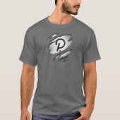 Polkdot Torn Afbeelding met Logo onthulling ondera T-shirt (Voorkant)