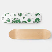 Polks Dot Koe Green en White Print Persoonlijk Skateboard (Horizontaal)