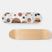 Polks Dot Tiger Hot oranje en zwart afdrukken Persoonlijk Skateboard (Horizontaal)