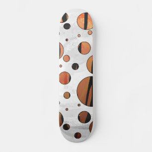 Polks Dot Tiger Hot oranje en zwart afdrukken Persoonlijk Skateboard