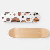 Polks Dot Tiger Hot oranje en zwart afdrukken Persoonlijk Skateboard (Horizontaal)